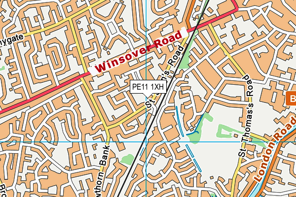 PE11 1XH map - OS VectorMap District (Ordnance Survey) PE11 1XH map - OS VectorMap District (Ordnance Survey)