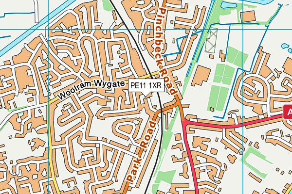 PE11 1XR map - OS VectorMap District (Ordnance Survey) PE11 1XR map - OS VectorMap District (Ordnance Survey)