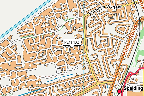 PE11 1XZ map - OS VectorMap District (Ordnance Survey) PE11 1XZ map - OS VectorMap District (Ordnance Survey)