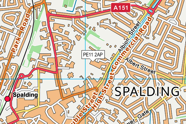 PE11 2AP map - OS VectorMap District (Ordnance Survey) PE11 2AP map - OS VectorMap District (Ordnance Survey)
