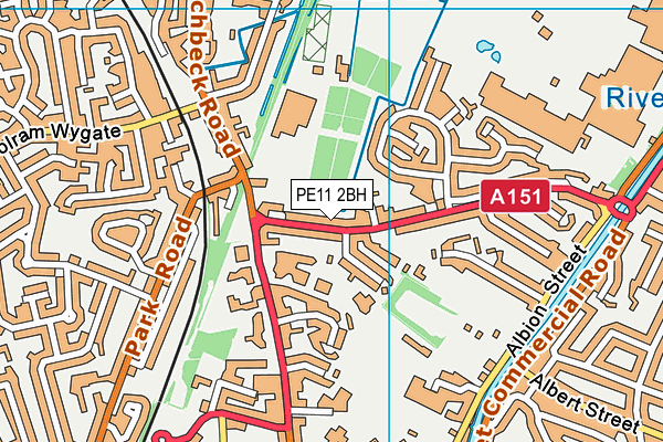 PE11 2BH map - OS VectorMap District (Ordnance Survey) PE11 2BH map - OS VectorMap District (Ordnance Survey)