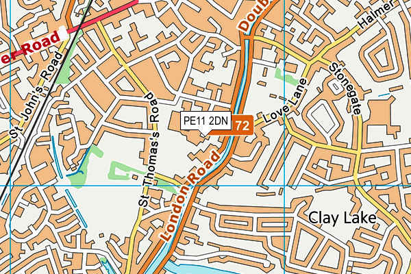 PE11 2DN map - OS VectorMap District (Ordnance Survey) PE11 2DN map - OS VectorMap District (Ordnance Survey)
