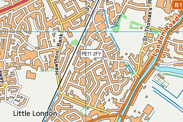 PE11 2FY map - OS VectorMap District (Ordnance Survey) PE11 2FY map - OS VectorMap District (Ordnance Survey)