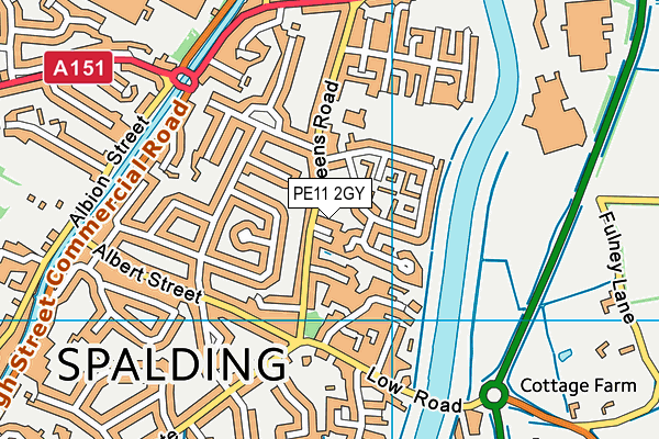 PE11 2GY map - OS VectorMap District (Ordnance Survey) PE11 2GY map - OS VectorMap District (Ordnance Survey)