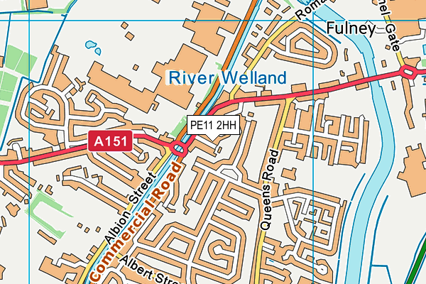 PE11 2HH map - OS VectorMap District (Ordnance Survey) PE11 2HH map - OS VectorMap District (Ordnance Survey)