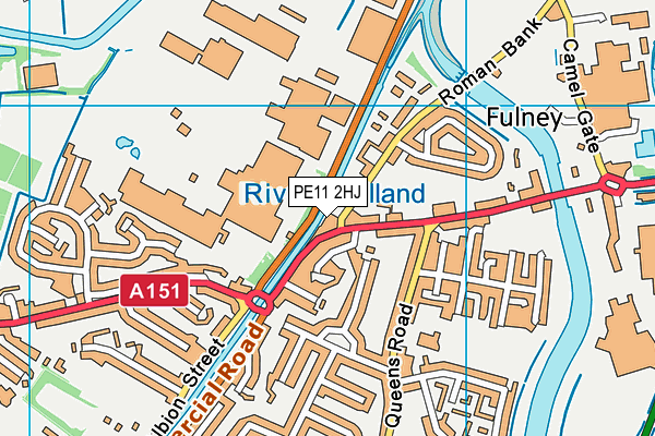 PE11 2HJ map - OS VectorMap District (Ordnance Survey) PE11 2HJ map - OS VectorMap District (Ordnance Survey)