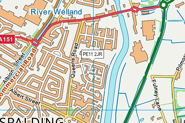 PE11 2JR map - OS VectorMap District (Ordnance Survey) PE11 2JR map - OS VectorMap District (Ordnance Survey)