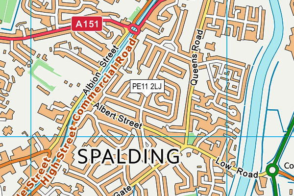PE11 2LJ map - OS VectorMap District (Ordnance Survey) PE11 2LJ map - OS VectorMap District (Ordnance Survey)