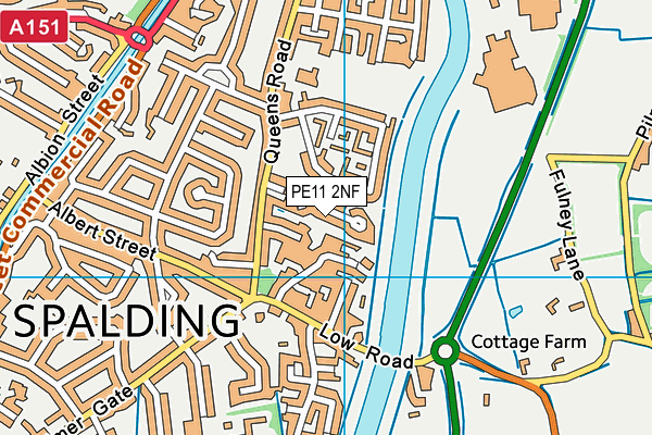 PE11 2NF map - OS VectorMap District (Ordnance Survey) PE11 2NF map - OS VectorMap District (Ordnance Survey)