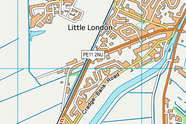 PE11 2NU map - OS VectorMap District (Ordnance Survey) PE11 2NU map - OS VectorMap District (Ordnance Survey)