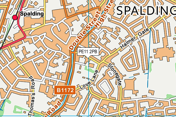PE11 2PB map - OS VectorMap District (Ordnance Survey) PE11 2PB map - OS VectorMap District (Ordnance Survey)