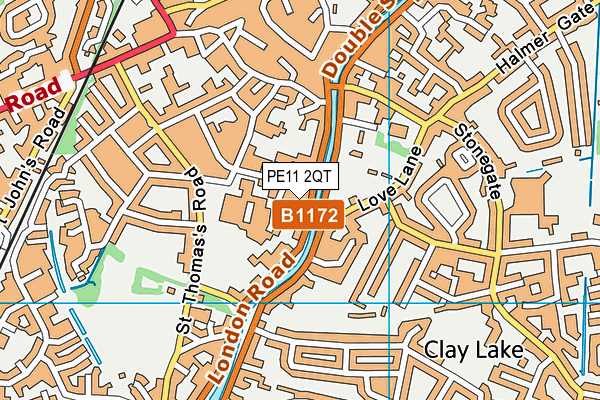 PE11 2QT map - OS VectorMap District (Ordnance Survey) PE11 2QT map - OS VectorMap District (Ordnance Survey)