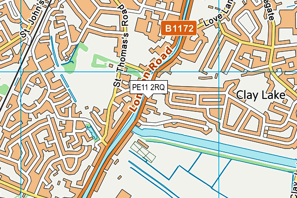 PE11 2RQ map - OS VectorMap District (Ordnance Survey) PE11 2RQ map - OS VectorMap District (Ordnance Survey)