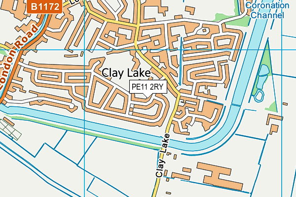 PE11 2RY map - OS VectorMap District (Ordnance Survey) PE11 2RY map - OS VectorMap District (Ordnance Survey)