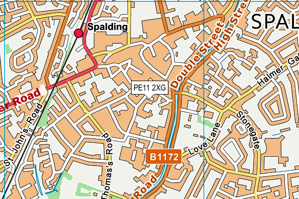 PE11 2XG map - OS VectorMap District (Ordnance Survey) PE11 2XG map - OS VectorMap District (Ordnance Survey)