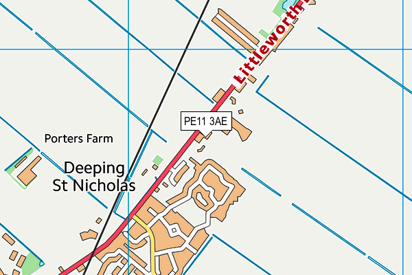PE11 3AE map - OS VectorMap District (Ordnance Survey) PE11 3AE map - OS VectorMap District (Ordnance Survey)