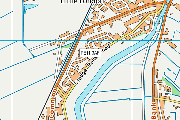 PE11 3AF map - OS VectorMap District (Ordnance Survey) PE11 3AF map - OS VectorMap District (Ordnance Survey)