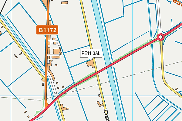 PE11 3AL map - OS VectorMap District (Ordnance Survey) PE11 3AL map - OS VectorMap District (Ordnance Survey)