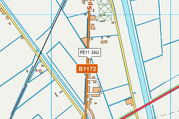 PE11 3AU map - OS VectorMap District (Ordnance Survey) PE11 3AU map - OS VectorMap District (Ordnance Survey)
