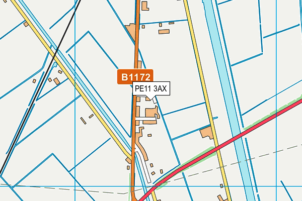 PE11 3AX map - OS VectorMap District (Ordnance Survey) PE11 3AX map - OS VectorMap District (Ordnance Survey)