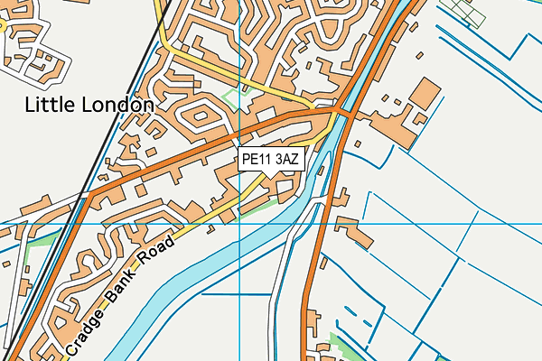 PE11 3AZ map - OS VectorMap District (Ordnance Survey) PE11 3AZ map - OS VectorMap District (Ordnance Survey)