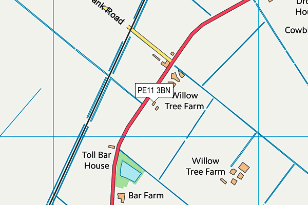 PE11 3BN map - OS VectorMap District (Ordnance Survey) PE11 3BN map - OS VectorMap District (Ordnance Survey)