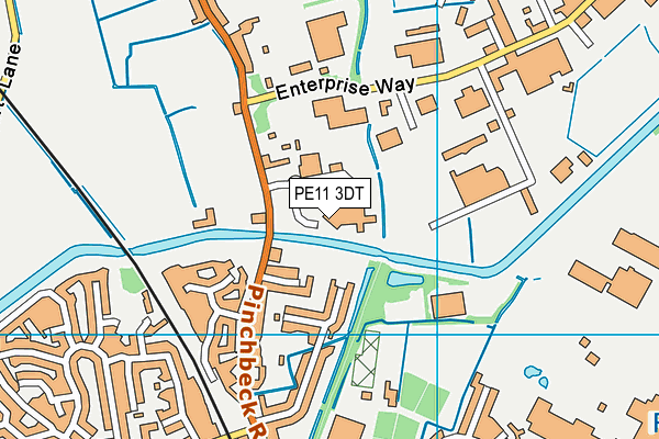 PE11 3DT map - OS VectorMap District (Ordnance Survey) PE11 3DT map - OS VectorMap District (Ordnance Survey)