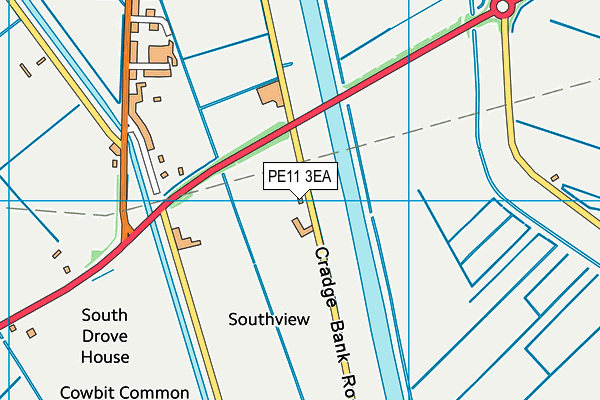PE11 3EA map - OS VectorMap District (Ordnance Survey) PE11 3EA map - OS VectorMap District (Ordnance Survey)