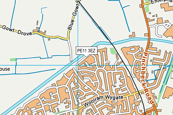 PE11 3EZ map - OS VectorMap District (Ordnance Survey) PE11 3EZ map - OS VectorMap District (Ordnance Survey)