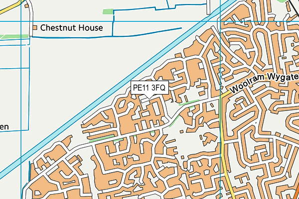 PE11 3FQ map - OS VectorMap District (Ordnance Survey) PE11 3FQ map - OS VectorMap District (Ordnance Survey)