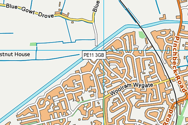PE11 3GB map - OS VectorMap District (Ordnance Survey) PE11 3GB map - OS VectorMap District (Ordnance Survey)