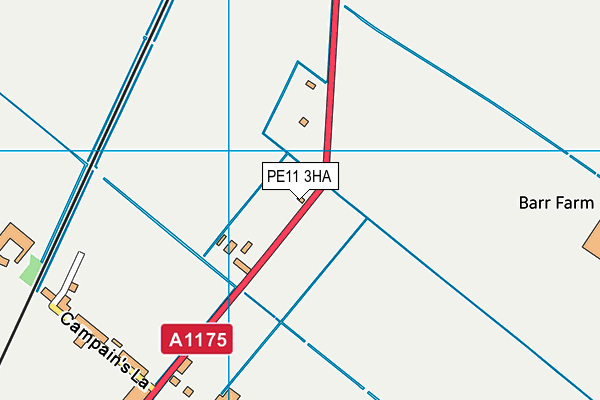 PE11 3HA map - OS VectorMap District (Ordnance Survey) PE11 3HA map - OS VectorMap District (Ordnance Survey)
