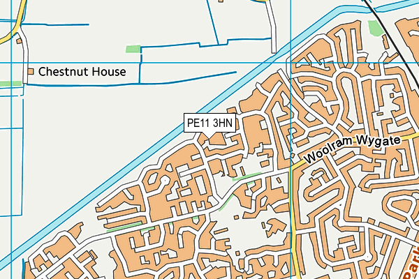 PE11 3HN map - OS VectorMap District (Ordnance Survey) PE11 3HN map - OS VectorMap District (Ordnance Survey)