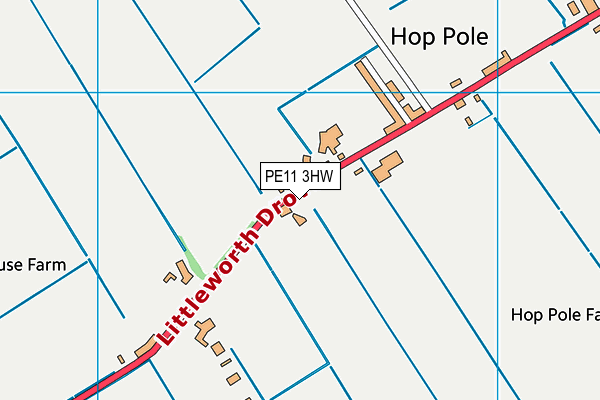 PE11 3HW map - OS VectorMap District (Ordnance Survey) PE11 3HW map - OS VectorMap District (Ordnance Survey)