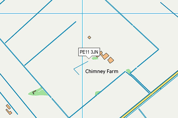 PE11 3JN map - OS VectorMap District (Ordnance Survey) PE11 3JN map - OS VectorMap District (Ordnance Survey)