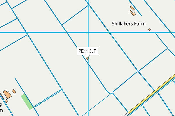 PE11 3JT map - OS VectorMap District (Ordnance Survey) PE11 3JT map - OS VectorMap District (Ordnance Survey)