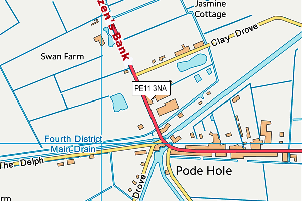 PE11 3NA map - OS VectorMap District (Ordnance Survey) PE11 3NA map - OS VectorMap District (Ordnance Survey)