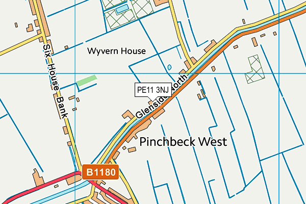 PE11 3NJ map - OS VectorMap District (Ordnance Survey) PE11 3NJ map - OS VectorMap District (Ordnance Survey)