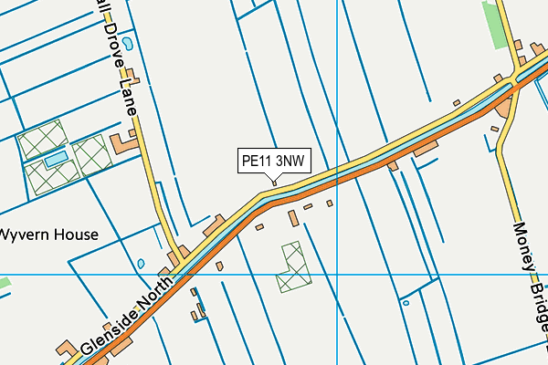 PE11 3NW map - OS VectorMap District (Ordnance Survey) PE11 3NW map - OS VectorMap District (Ordnance Survey)