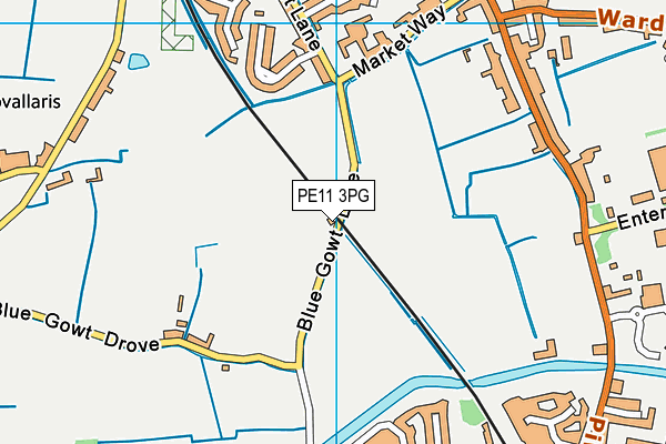 PE11 3PG map - OS VectorMap District (Ordnance Survey) PE11 3PG map - OS VectorMap District (Ordnance Survey)