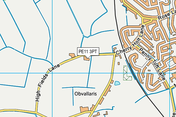 PE11 3PT map - OS VectorMap District (Ordnance Survey) PE11 3PT map - OS VectorMap District (Ordnance Survey)