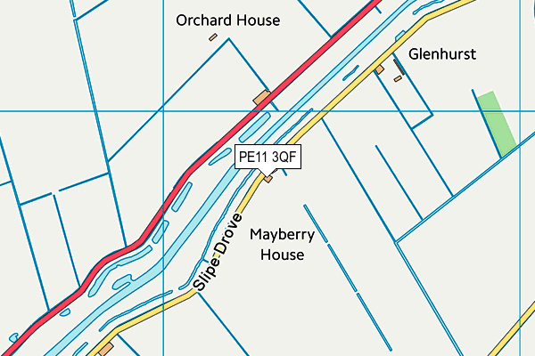 PE11 3QF map - OS VectorMap District (Ordnance Survey) PE11 3QF map - OS VectorMap District (Ordnance Survey)