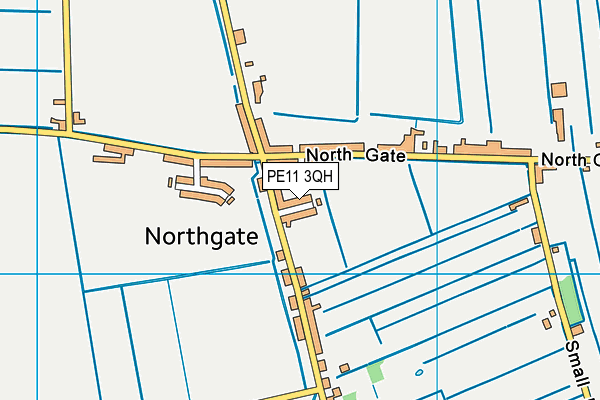 PE11 3QH map - OS VectorMap District (Ordnance Survey) PE11 3QH map - OS VectorMap District (Ordnance Survey)
