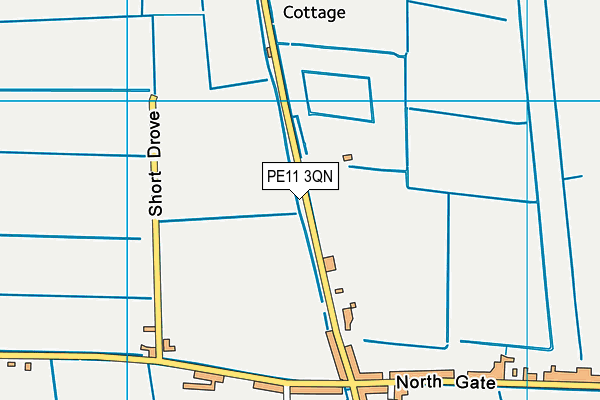 PE11 3QN map - OS VectorMap District (Ordnance Survey) PE11 3QN map - OS VectorMap District (Ordnance Survey)