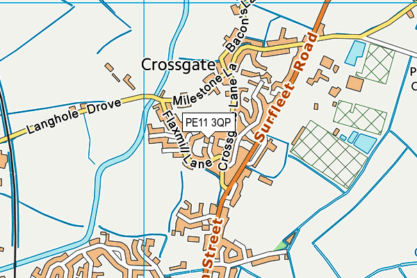 PE11 3QP map - OS VectorMap District (Ordnance Survey) PE11 3QP map - OS VectorMap District (Ordnance Survey)