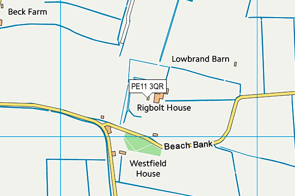 PE11 3QR map - OS VectorMap District (Ordnance Survey) PE11 3QR map - OS VectorMap District (Ordnance Survey)
