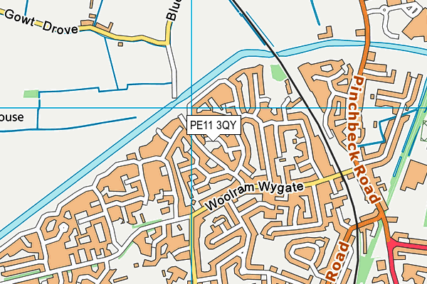 PE11 3QY map - OS VectorMap District (Ordnance Survey) PE11 3QY map - OS VectorMap District (Ordnance Survey)