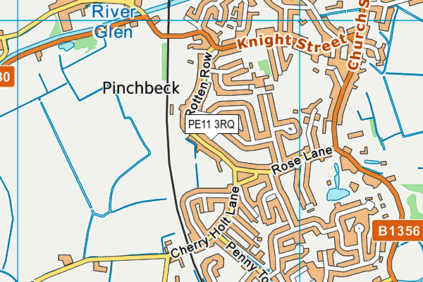 PE11 3RQ map - OS VectorMap District (Ordnance Survey) PE11 3RQ map - OS VectorMap District (Ordnance Survey)