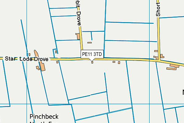 PE11 3TD map - OS VectorMap District (Ordnance Survey) PE11 3TD map - OS VectorMap District (Ordnance Survey)