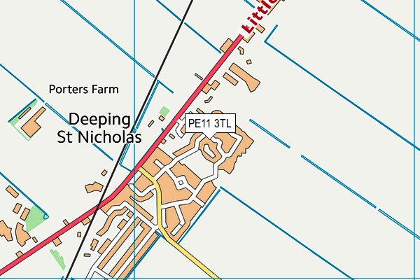 PE11 3TL map - OS VectorMap District (Ordnance Survey) PE11 3TL map - OS VectorMap District (Ordnance Survey)